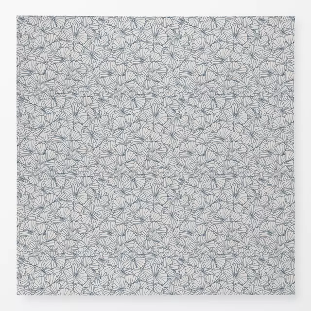Tischdecke Muscheln Blaugrau Hell