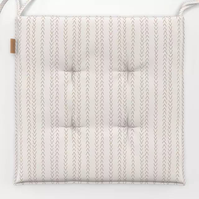 Sitzkissen Winter Geo brown beige