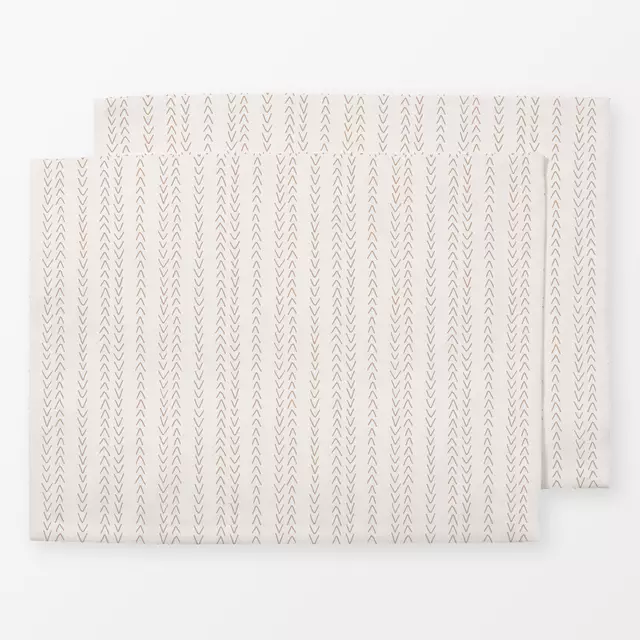 Tischset Winter Geo brown beige