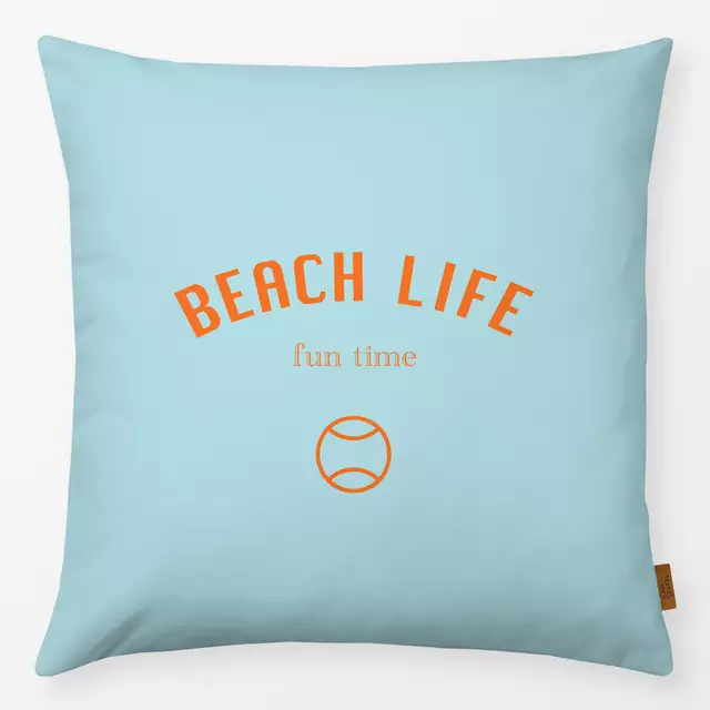 Kissen Vintage Beach Life Blau