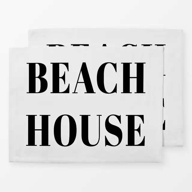 Tischset Beach House midnight black