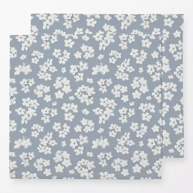 Servietten Cute Blossoms naturals blau