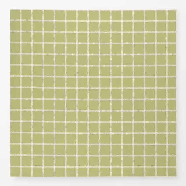 Tischdecke Grün Weiß Gingham Grid