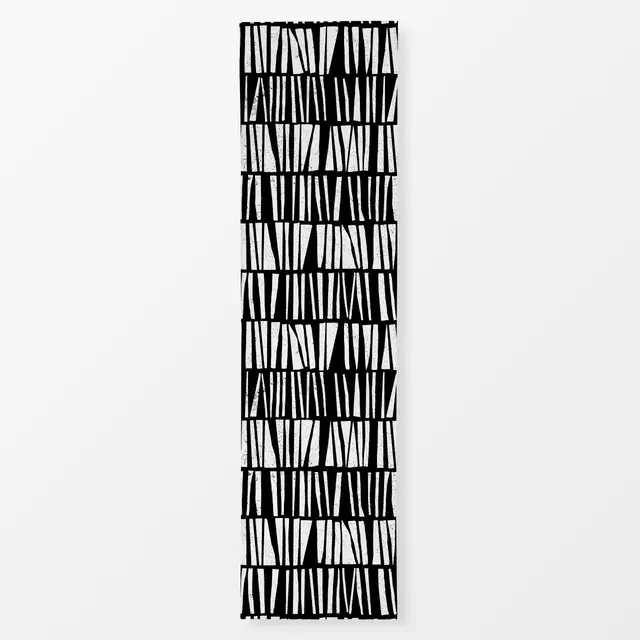 Tischläufer Shattered Stripes Black&White