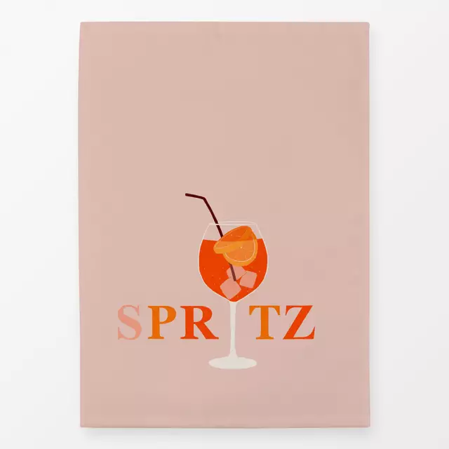 Geschirrtuch Spritz Cocktail & Typo