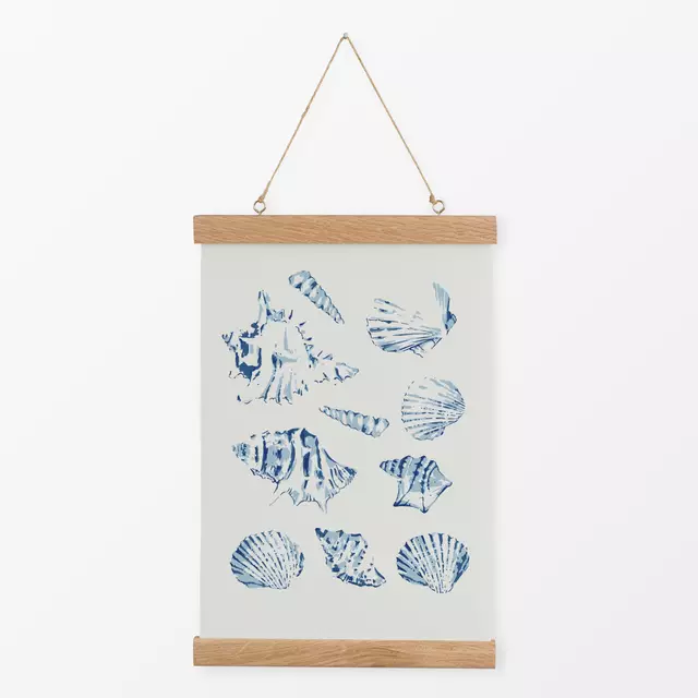 Textilposter Seashells