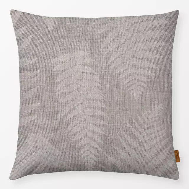 Kissen Farn Herbstlaub beige