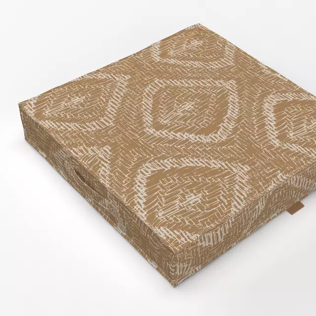 Bodenkissen Boho Texture on ocher