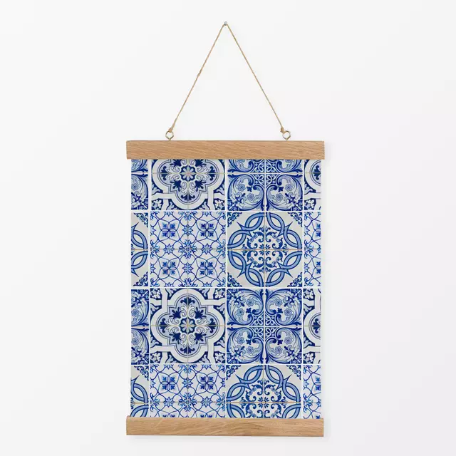 Textilposter Mediterrane Fliesen