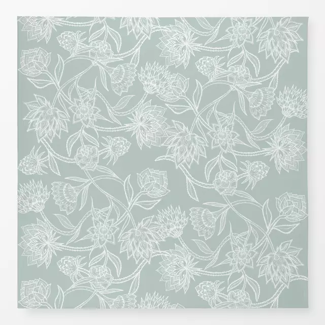 Tischdecke Cottage grune florale
