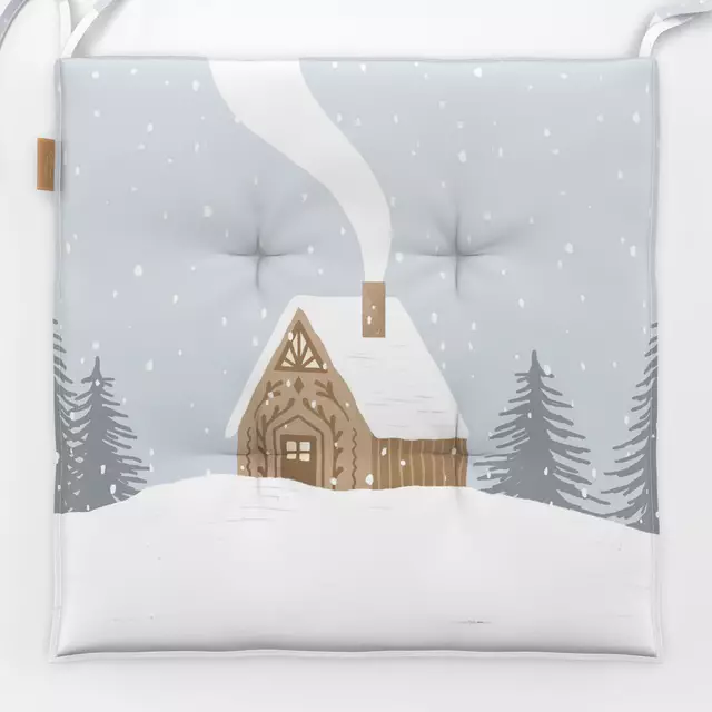 Sitzkissen Winter Home
