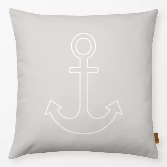 Kissen Minimal Anchor sand beige