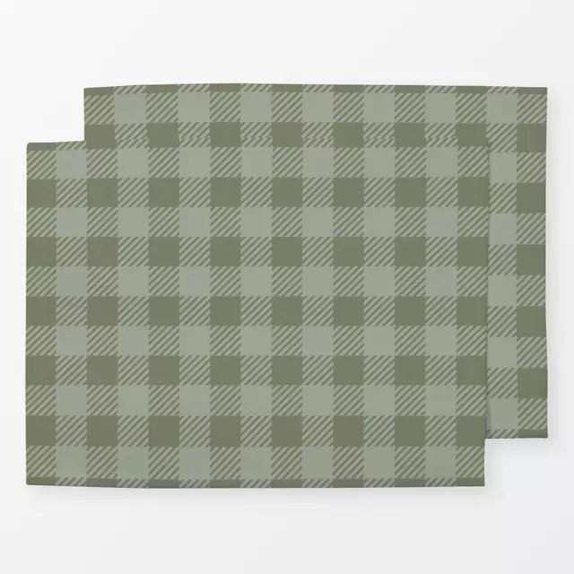 Tischset Shepard Check green
