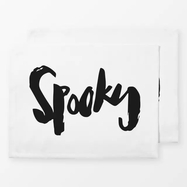 Tischset Spooky Lettering Halloween