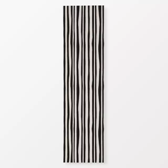 Tischläufer Seagrass Stripes black