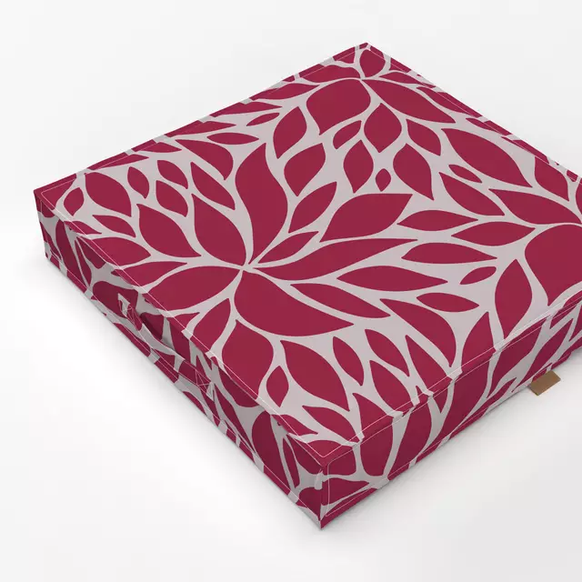 Bodenkissen Viva Magenta Floral Design