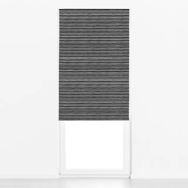 Raffrollo Marker Stripes Black