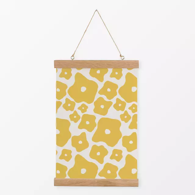 Textilposter Blossom yellow