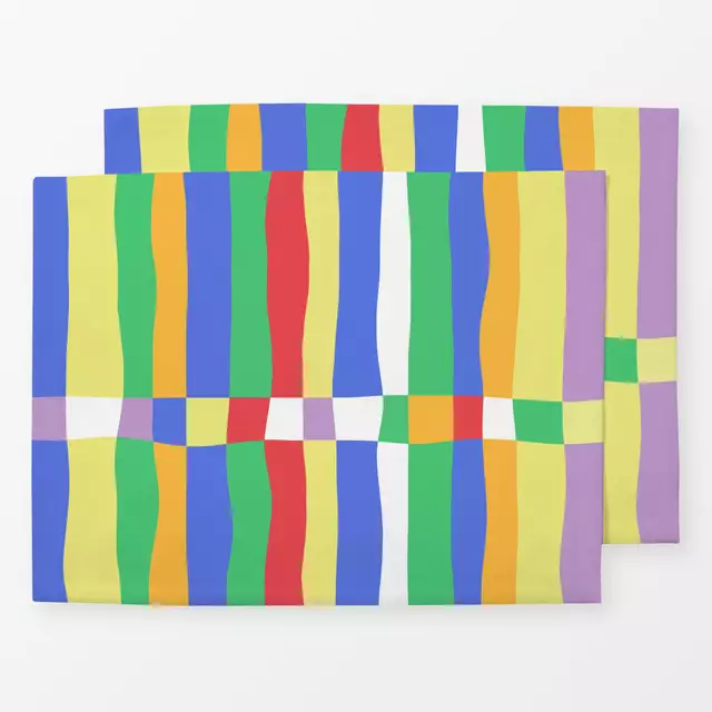 Tischset Bold Stripes Graphic Colorful