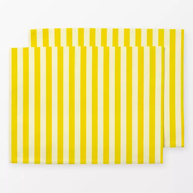 Tischset Stripes Gelb
