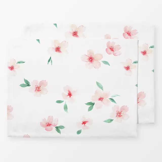 Tischset Kirschblüten Rosa Weiß