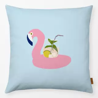 Kissen Cocktail Flamingo Pool