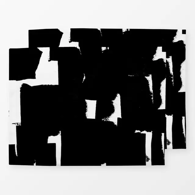 Tischset Abstract Black & White