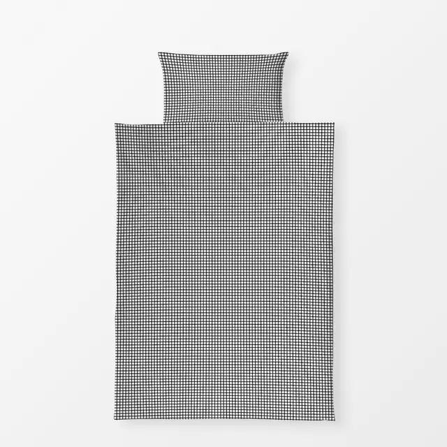 Bettwäsche Small Checks Black