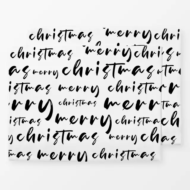 Tischset Merry Christmas Ink black