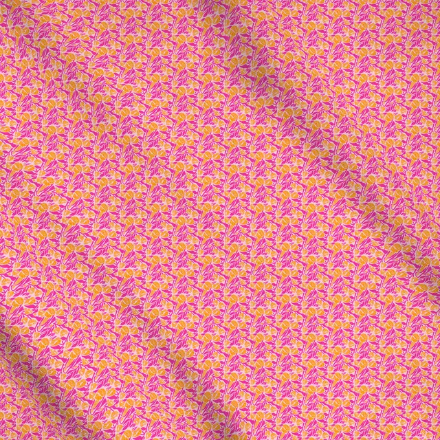 Meterware Pinke Blumenwelt