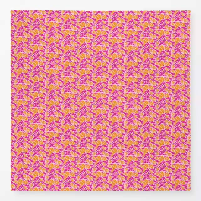 Tischdecke Pinke Blumenwelt