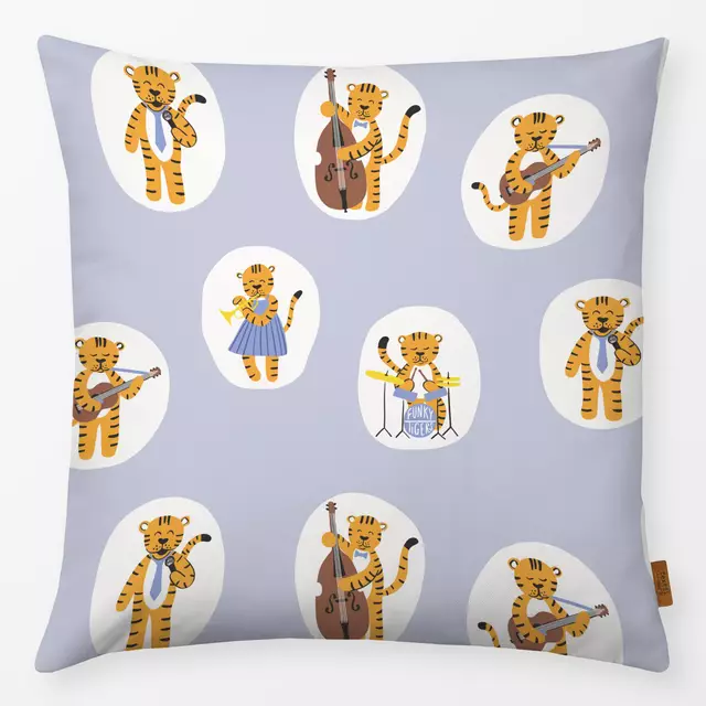Kissen Funky Tigers Lila