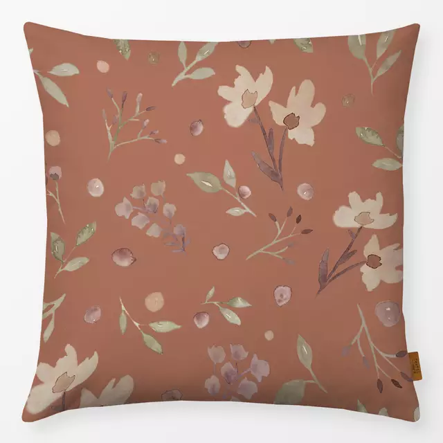 Kissen Herbst Aquarell Blätter Blumen