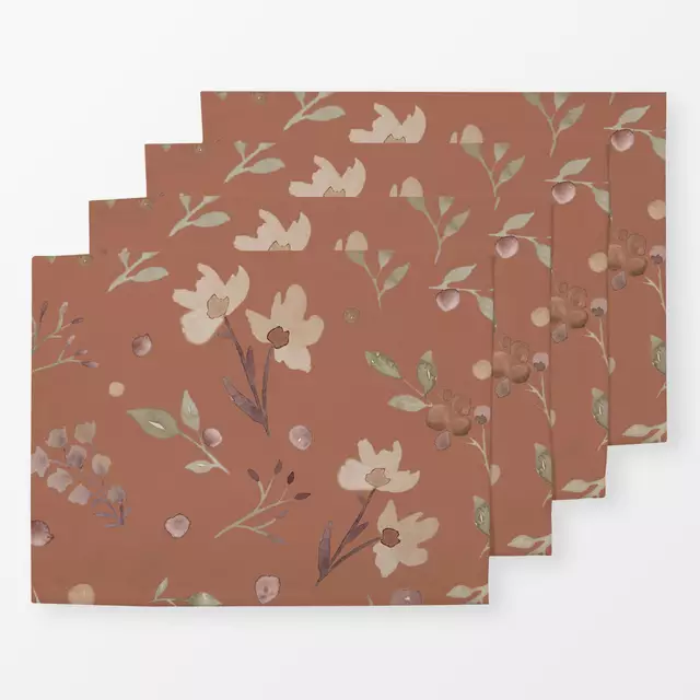 Herbst Aquarell Blätter Blumen