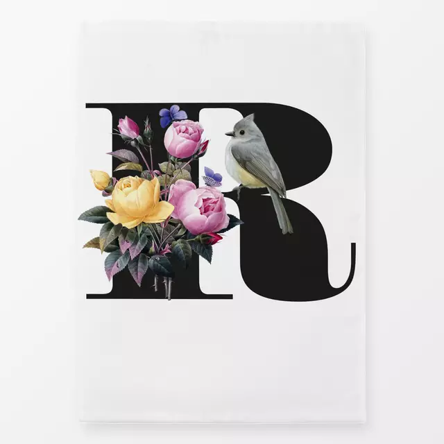 Geschirrtuch Botanical Alphabet R