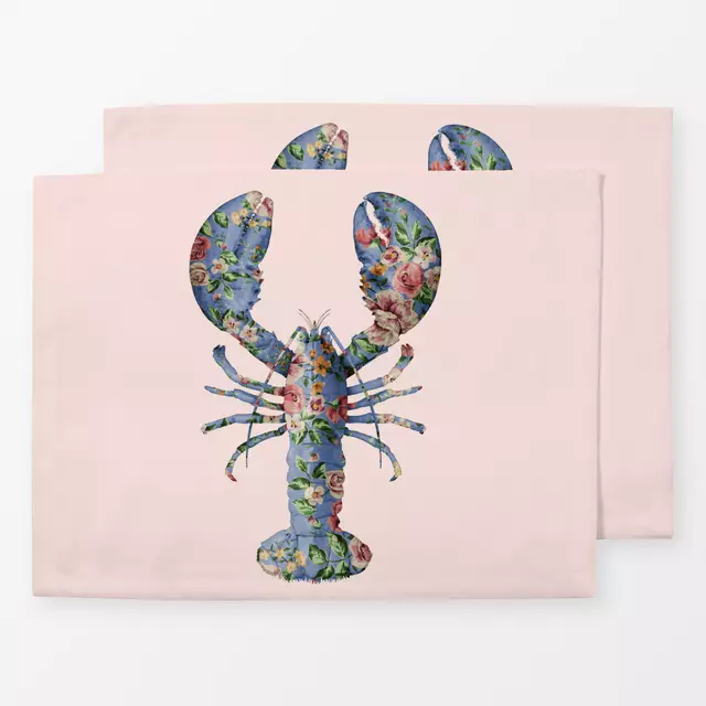 Tischset Floral Lobster