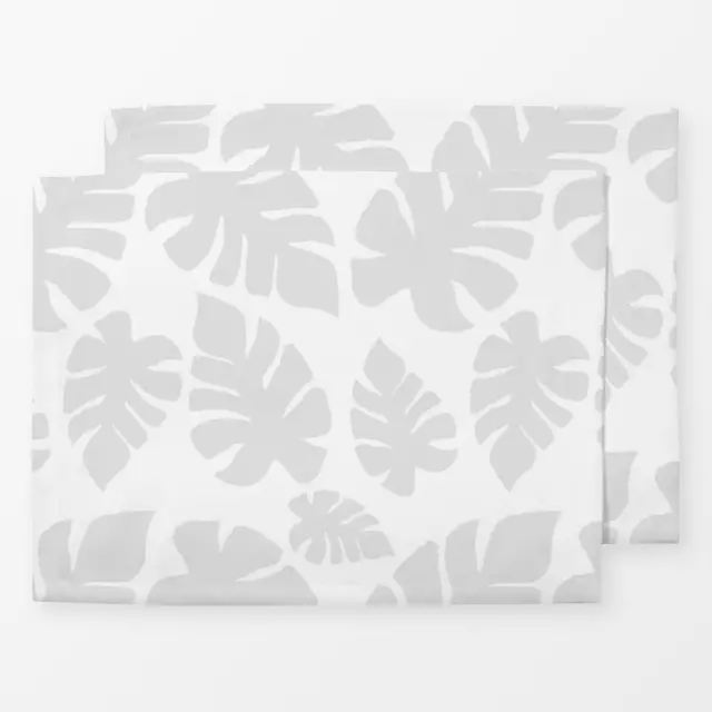 Tischset Grey Leaves