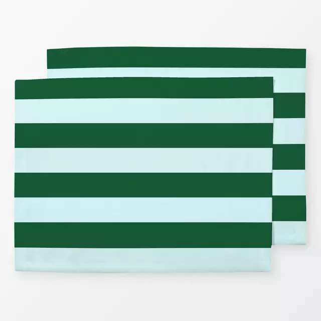 Tischset Stripes green bold