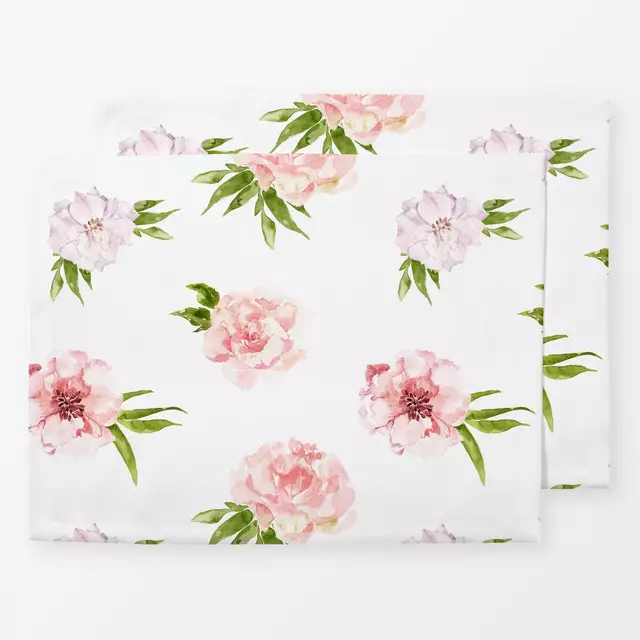 Tischset Rosen und Blätter