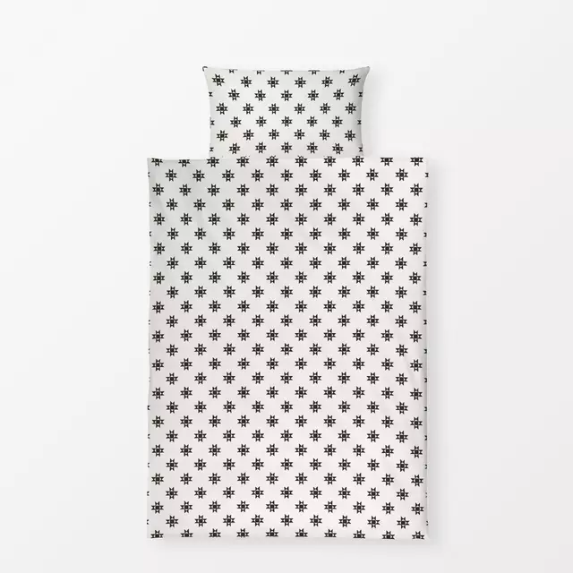 Bettwäsche Paper Star charcoal beige