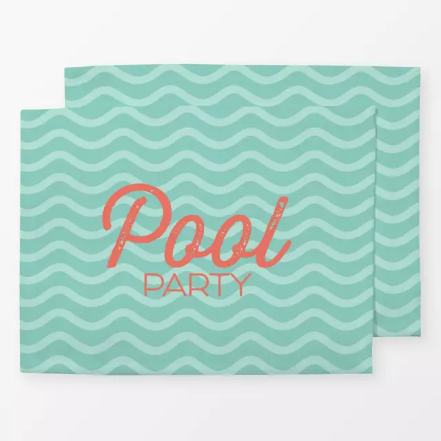 Tischset Pool Party
