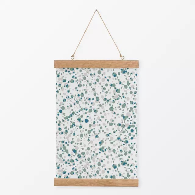 Textilposter Tiny Dots Grün