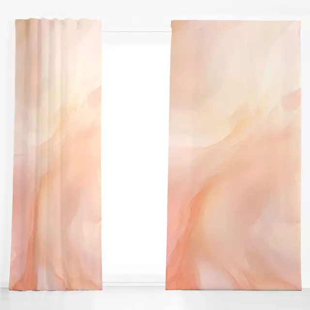 Dekovorhang Abstract Color Study Peach III
