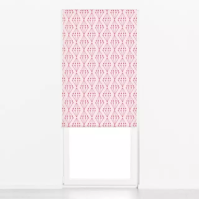 Raffrollo Geo Fun pink