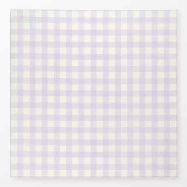 Tischdecke Vichy Karo Lila Creme