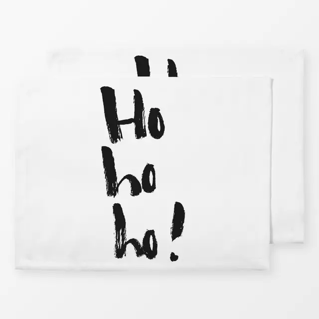 Tischset Hohoho! Weihnachts-Lettering