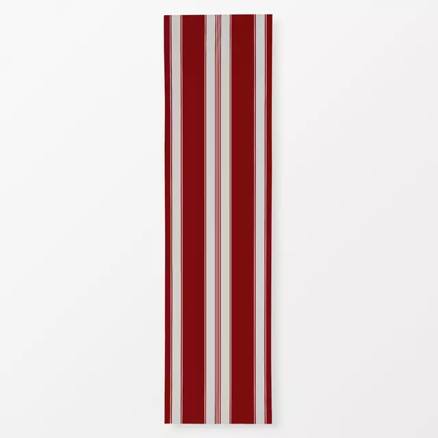Tischläufer Weihnachtsstreifen Rot 1