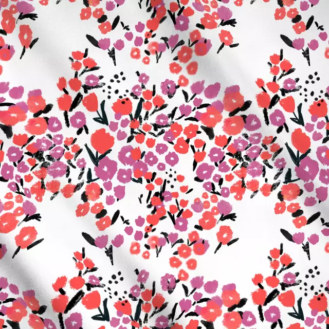 Meterware Peony and Coral Flowers