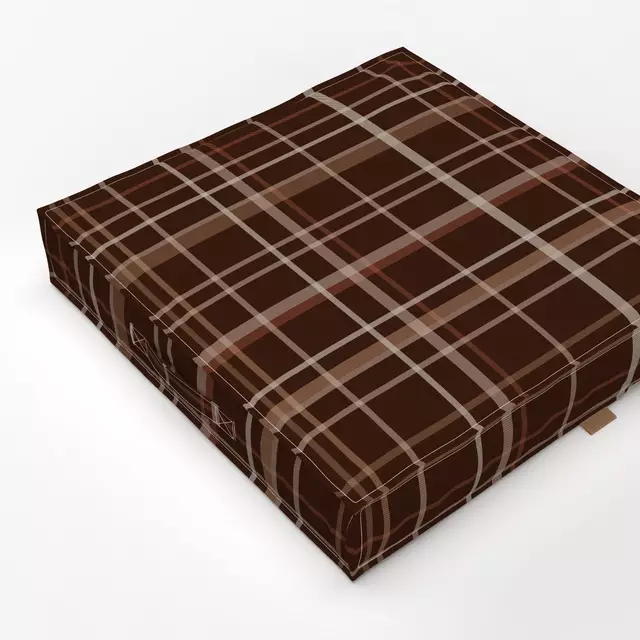 Bodenkissen Autumn Checks brown