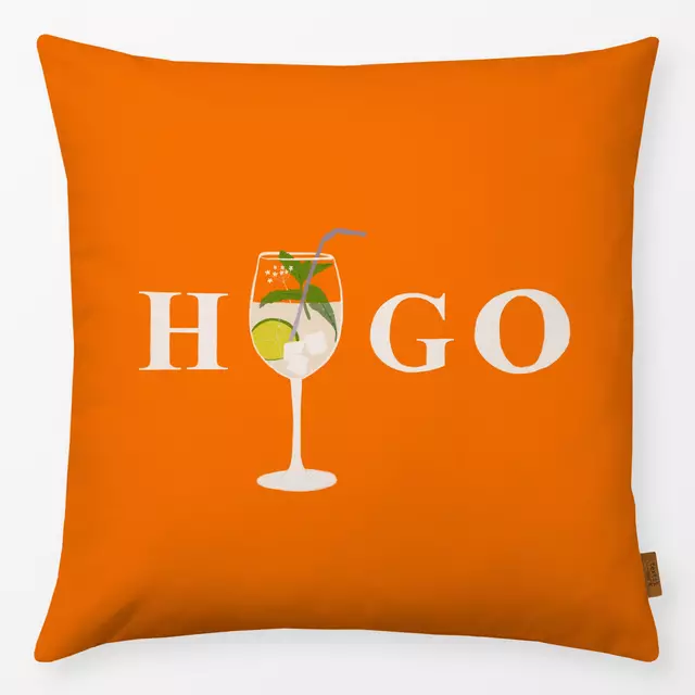 Kissen Hugo Typo Orange